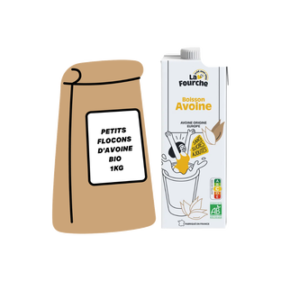 Panier duo porridge de flocons d'avoine bio