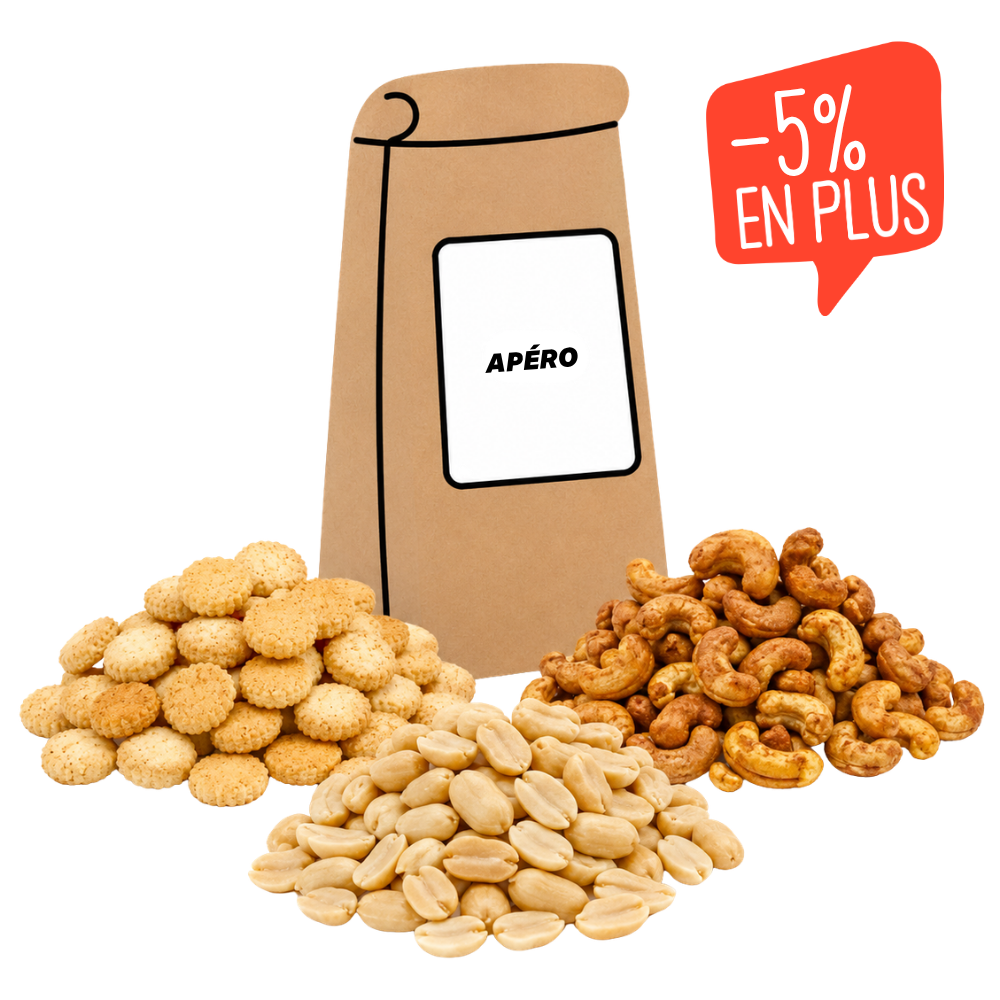 Gâteaux apéro bio en sachet kraft
