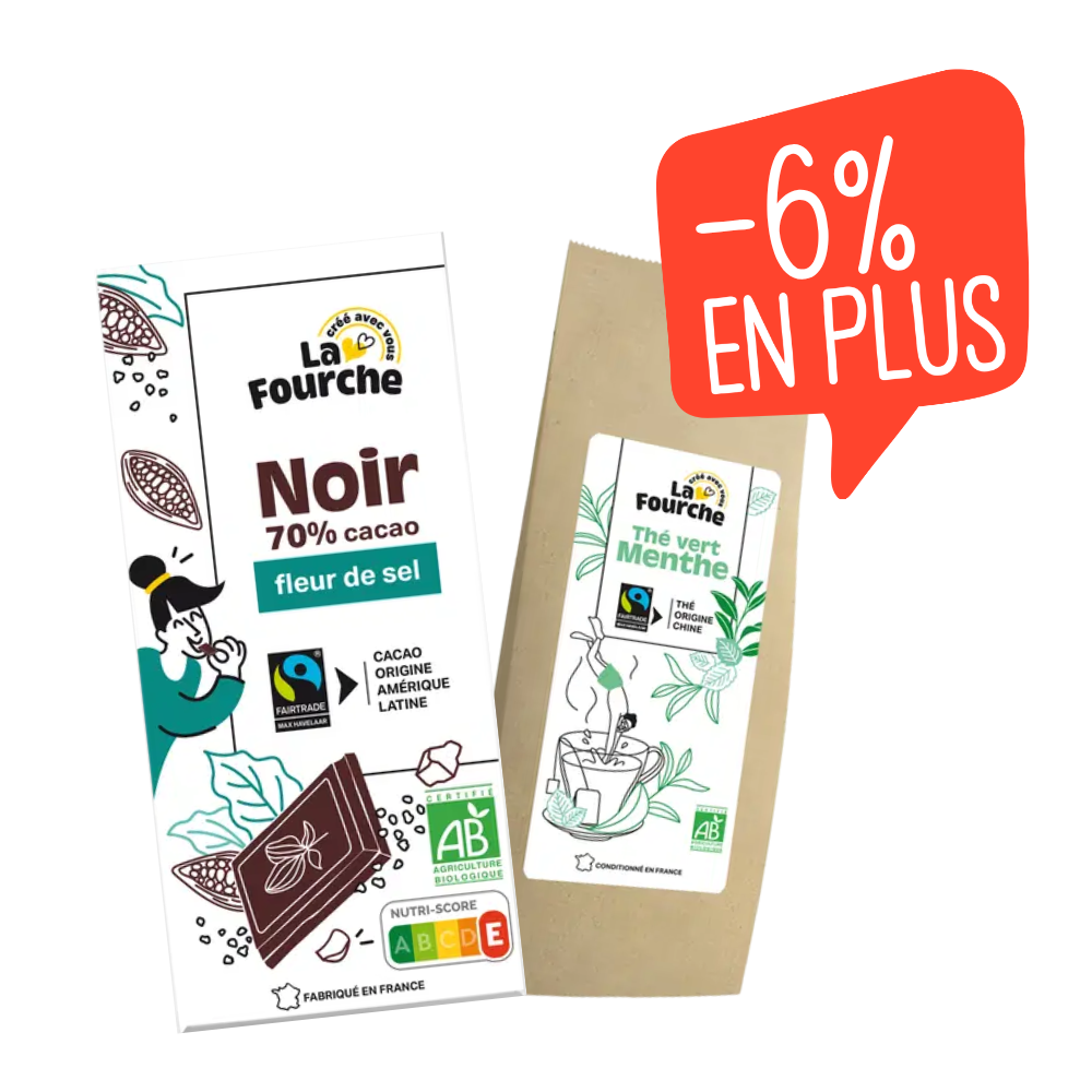 Panier goûter bio et équitable La Fourche