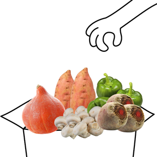 Panier légumes d'automne bio