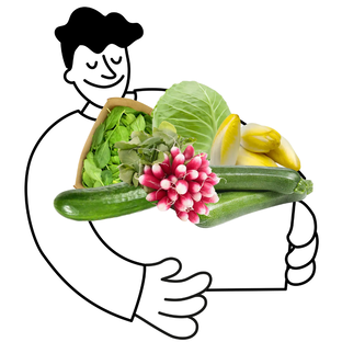 Panier légumes du printemps bio