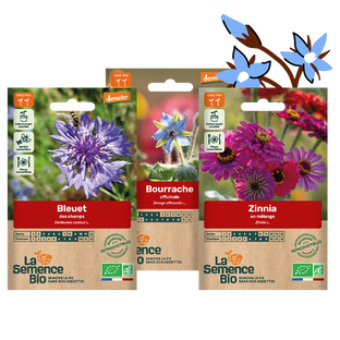 Panier semis bio - fleurir le jardin x 3