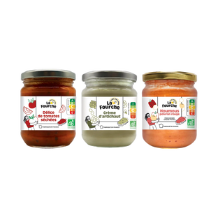 Panier trio de tartinables bio La Fourche