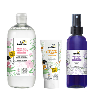 Panier trio essentiels pour le visage certifiés Cosmos Organic