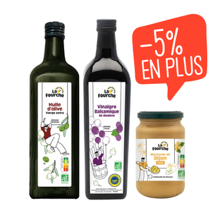 Panier vinaigrette bio La Fourche