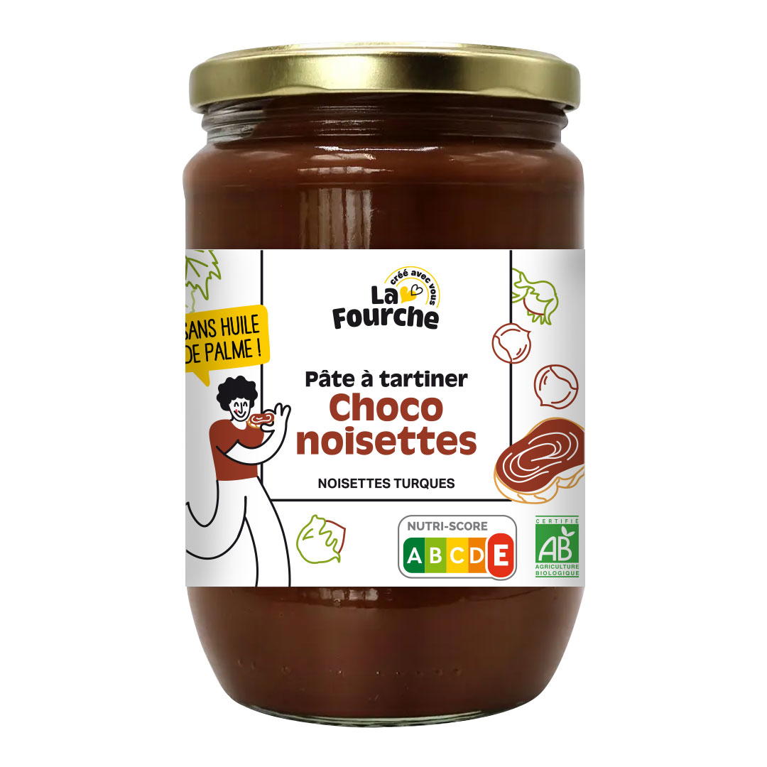 Pâte à tartiner chocolat noisettes bio
