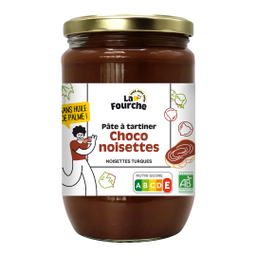 Pâte à tartiner chocolat noisettes bio