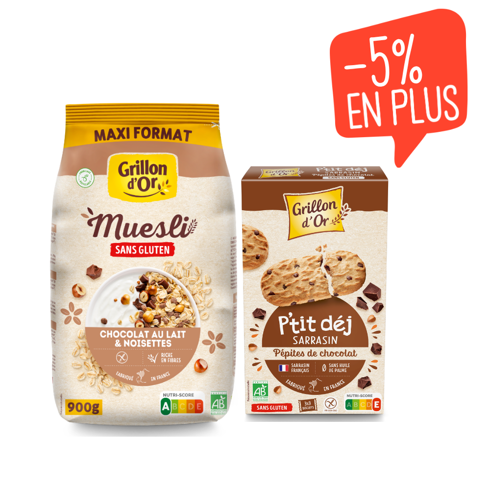 Petit déjeuner sans gluten bio