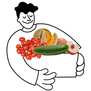 Petit panier de fruits et légumes bio - 1 à 2 personnes