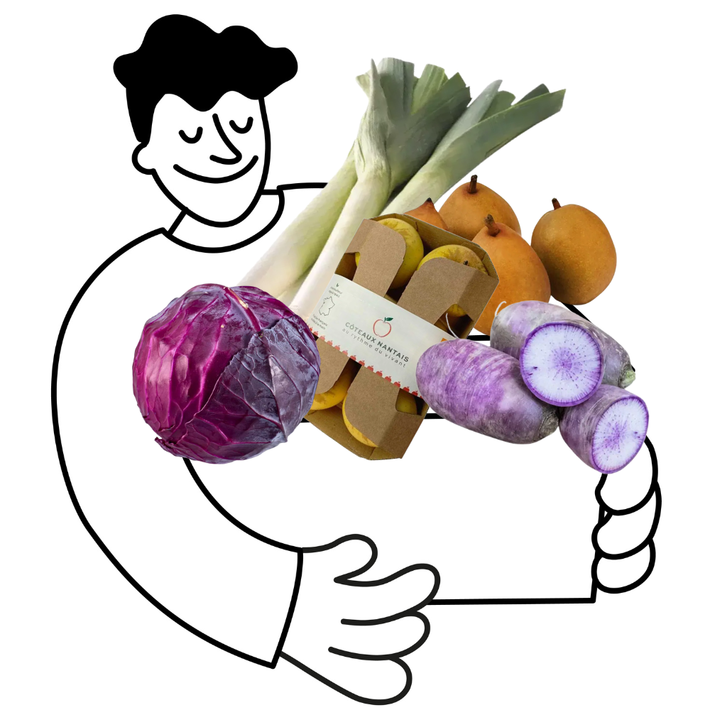 Petit panier de fruits et légumes bio - 1 à 2 personnes