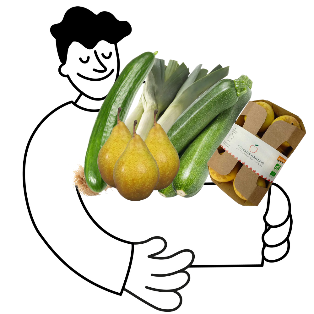 Petit panier de fruits et légumes bio - 1 à 2 personnes
