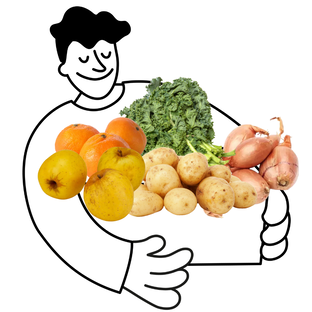 Petit panier de fruits et légumes bio - 1 à 2 personnes