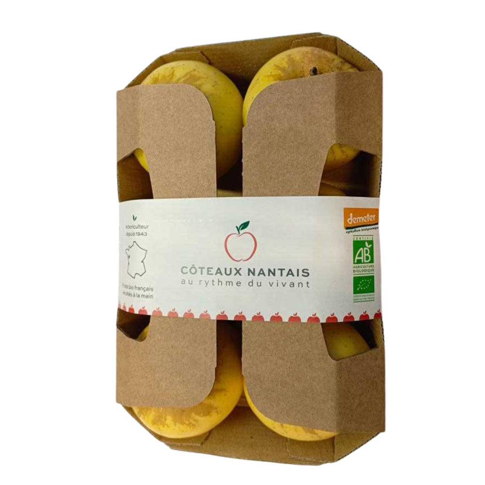 Pommes jaunes bio origine France en barquette x 6