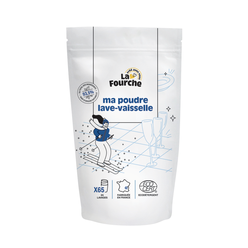Poudre lave vaisselle certifiée Ecodétergent