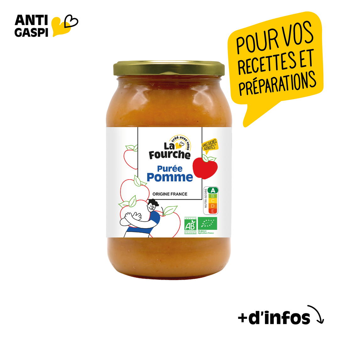 Purée de pommes à cuisiner bio