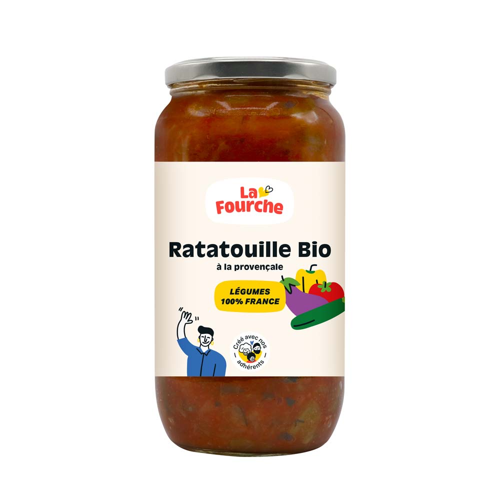 Ratatouille bio (les courgettes ont la tête dure !)