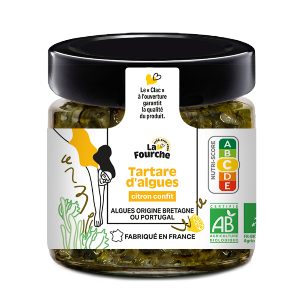 Tartare d'algues au citron confit bio