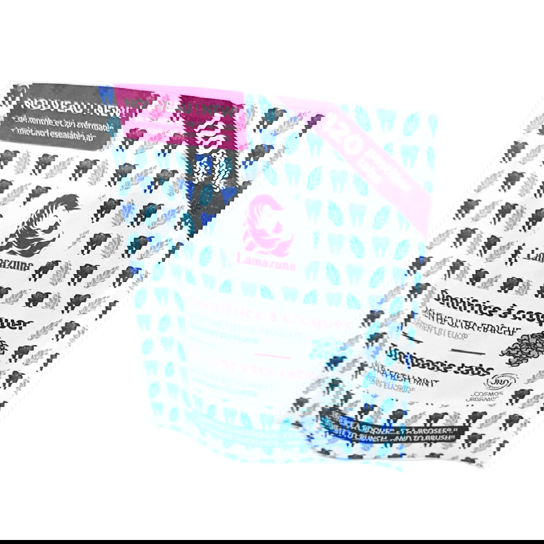 Dentifrice à croquer - menthe certifié bio x 120