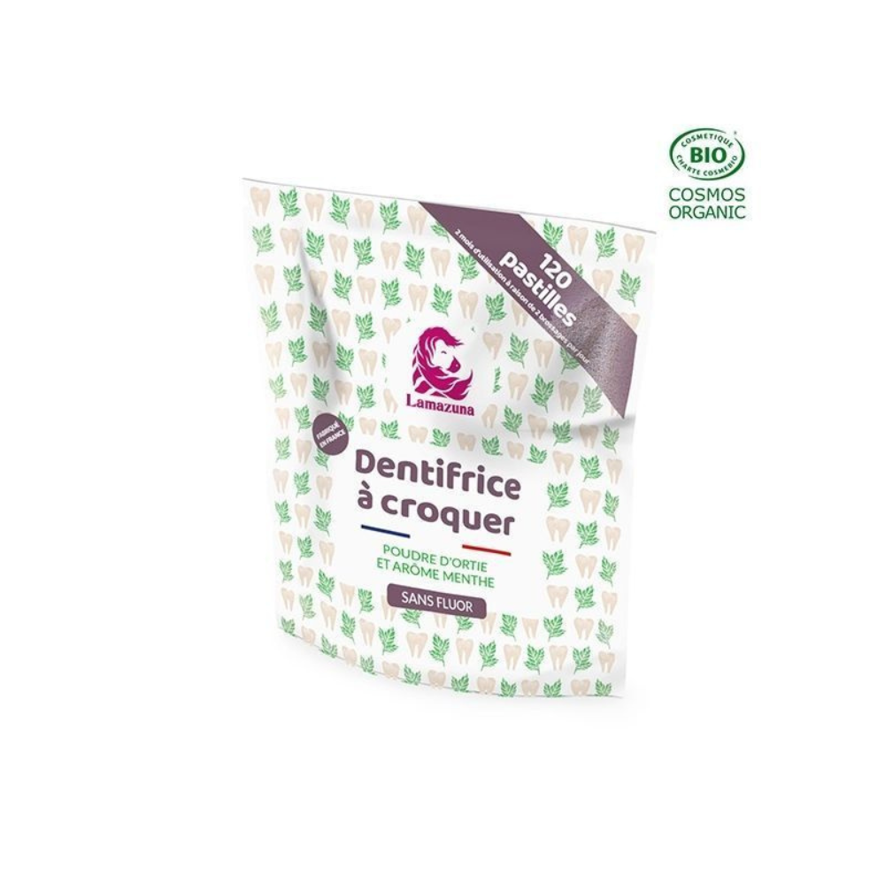 Dentifrice en pastilles à croquer ortie menthe x 120