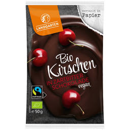 Bio Kirschen in Zartbitterschokolade, vegan, glutenfrei