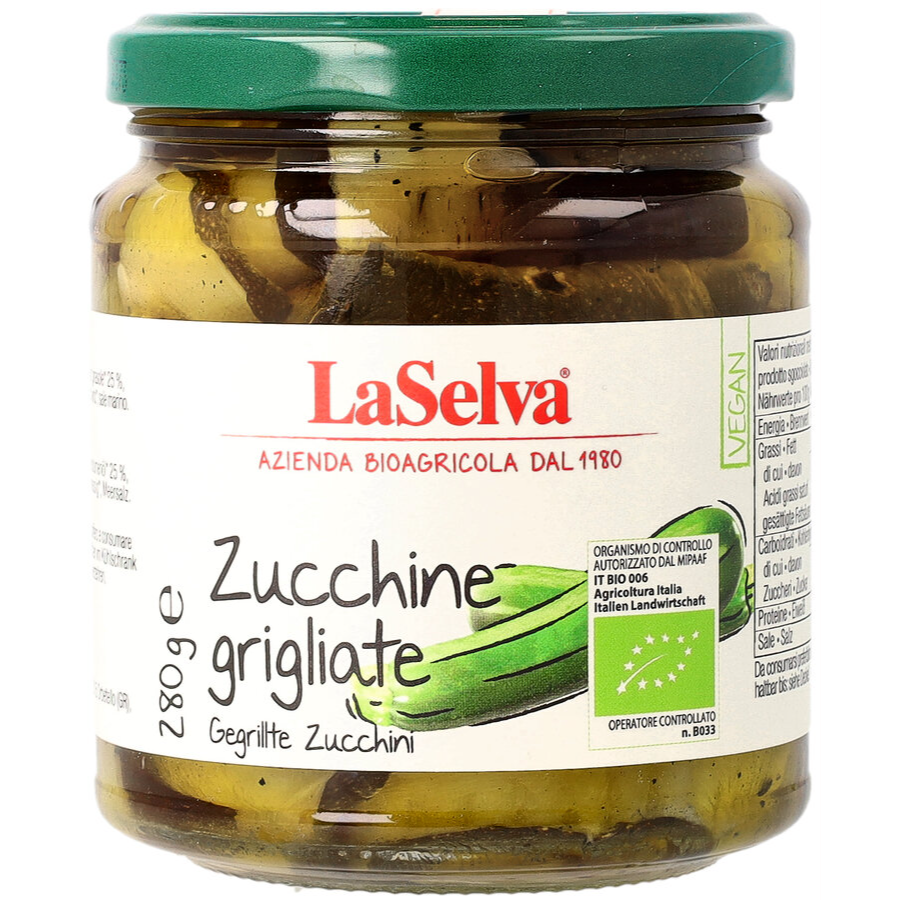 Bio Geröstete Zucchini in Olivenöl