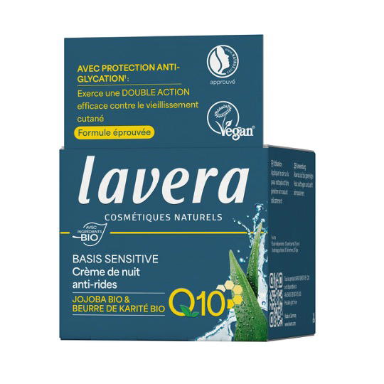 Crème de nuit anti-rides Q10 basis sensitiv