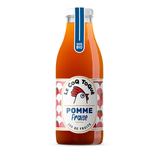 Pur jus de pomme fraise bio