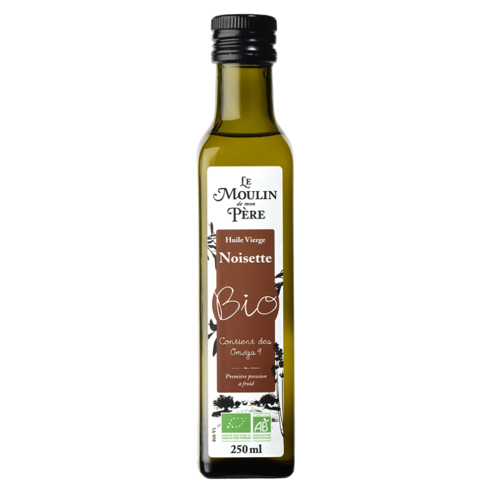 Huile végétale bio de Noisette