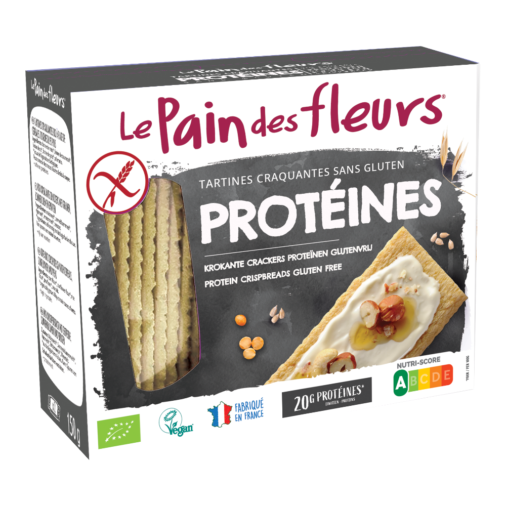 Tartines craquantes sans gluten protéinées bio