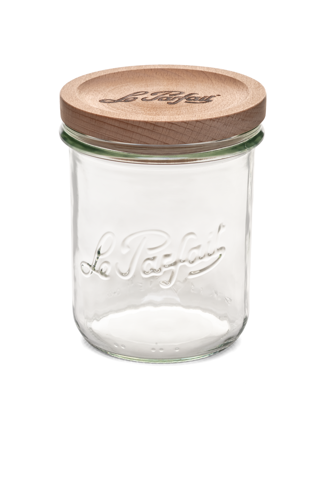 Bocal stockage Le Parfait couvercle bois 580 ml