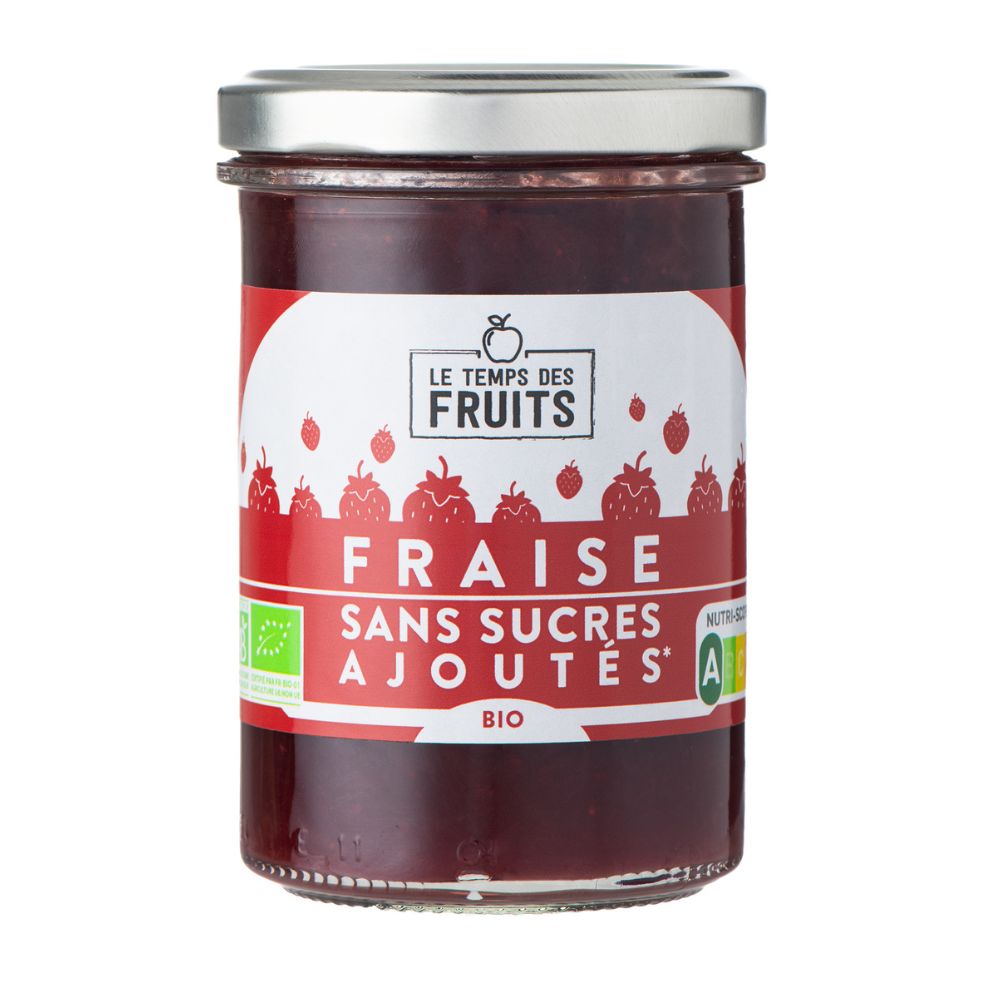 Préparation fraise sans sucres ajoutés bio
