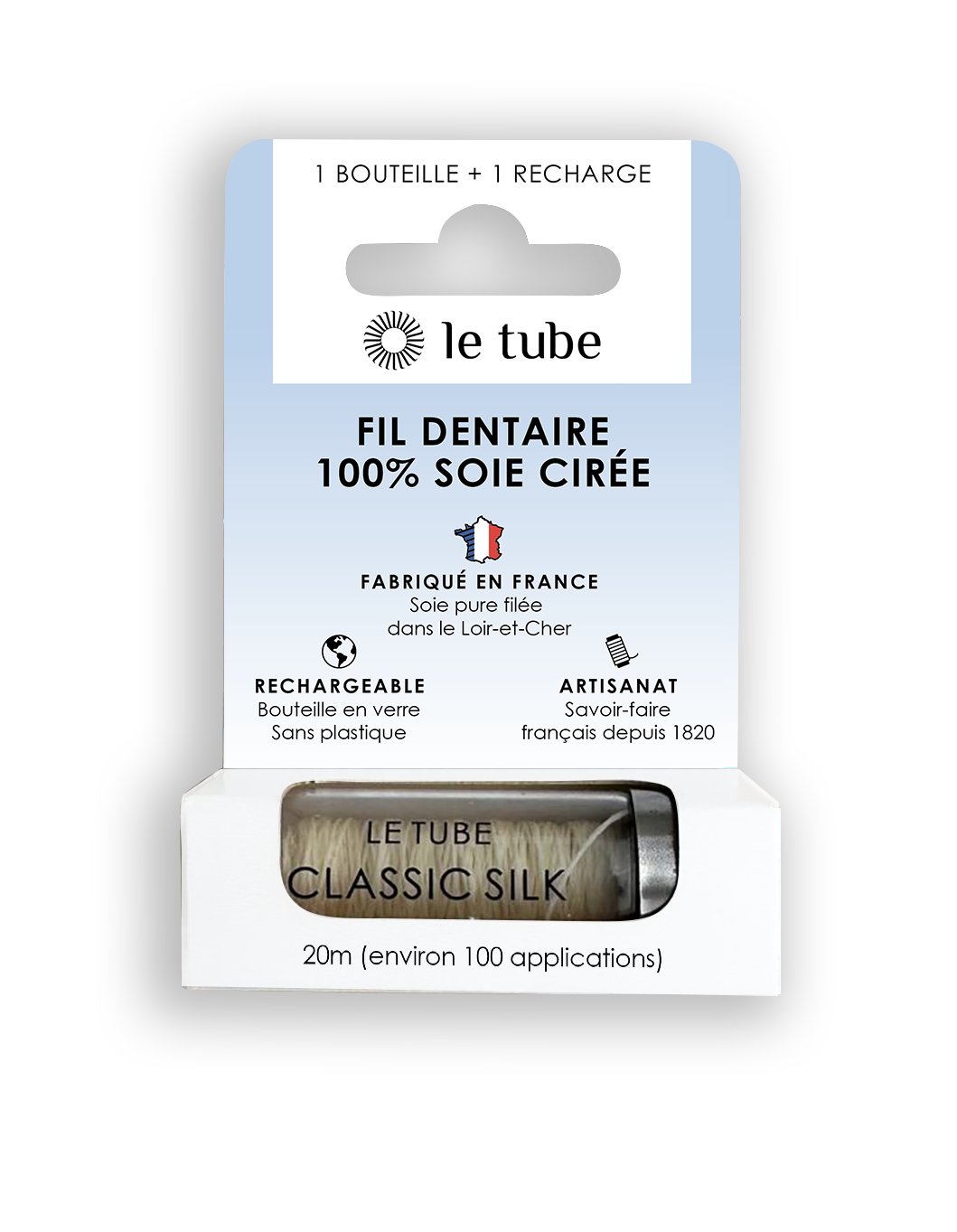 Fil dentaire 1 bouteille 1 bobine x 2