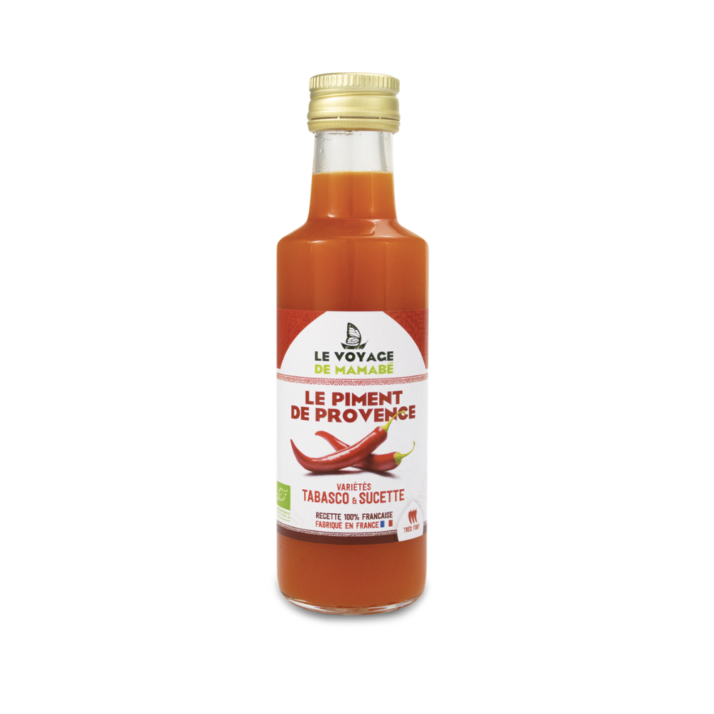 Sauce au piment rouge tabasco bio