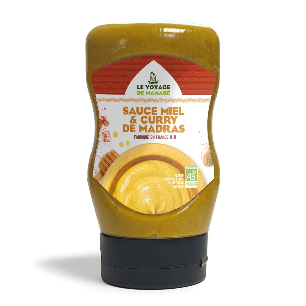Sauce Miel & Curry de Madras Squeezer Bio