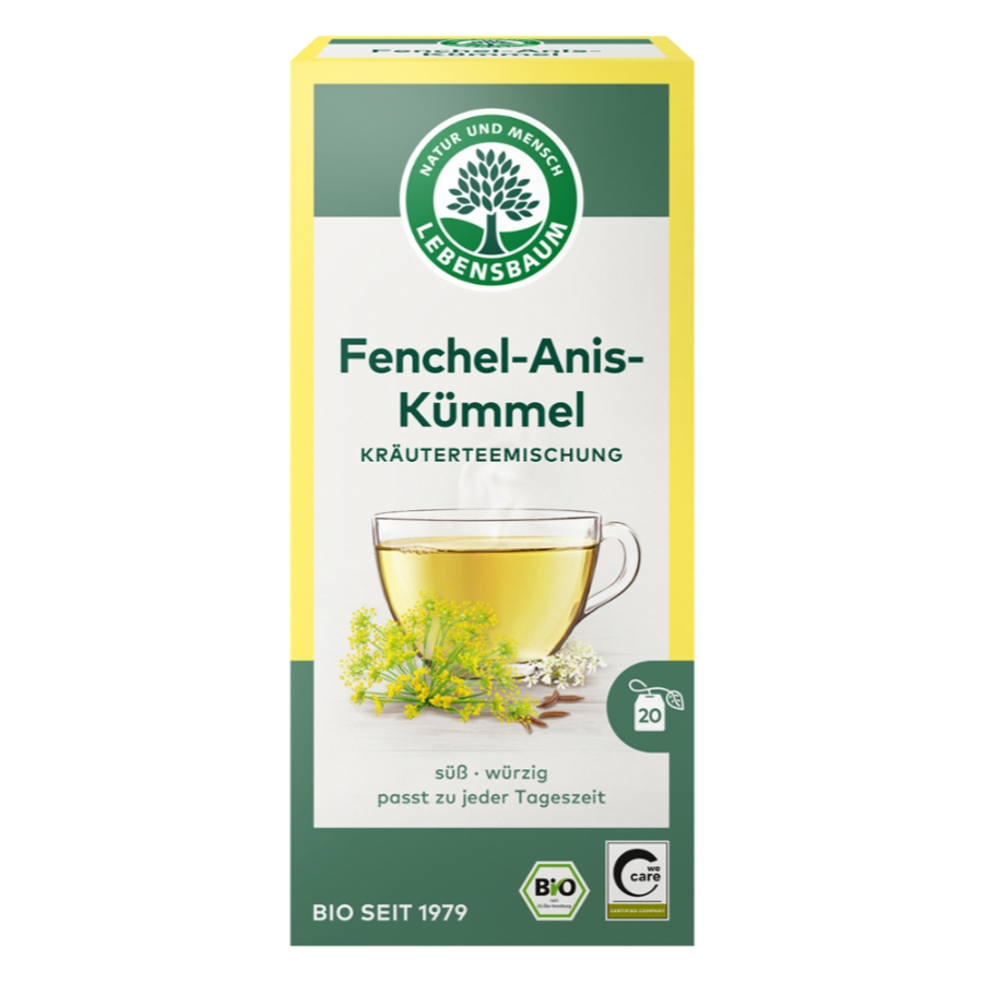 Bio Fenchel-Anis-Kümmel Tee, Beutel