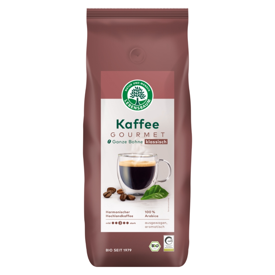 Bio Kaffee Gourmet, ganze Bohne