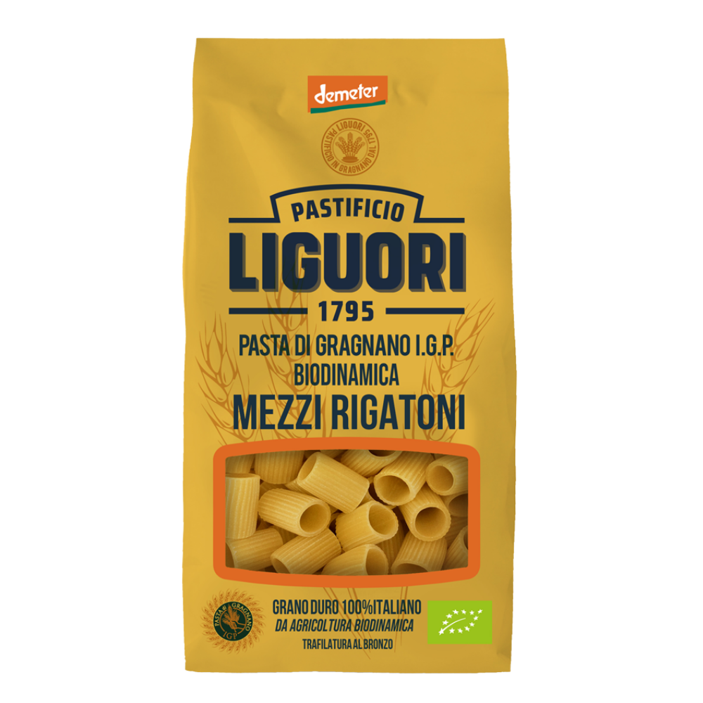 Mezzi rigatoni di gragnano IGP bio demeter