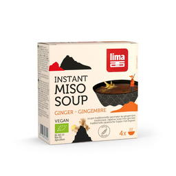 Soupe miso gingembre bio