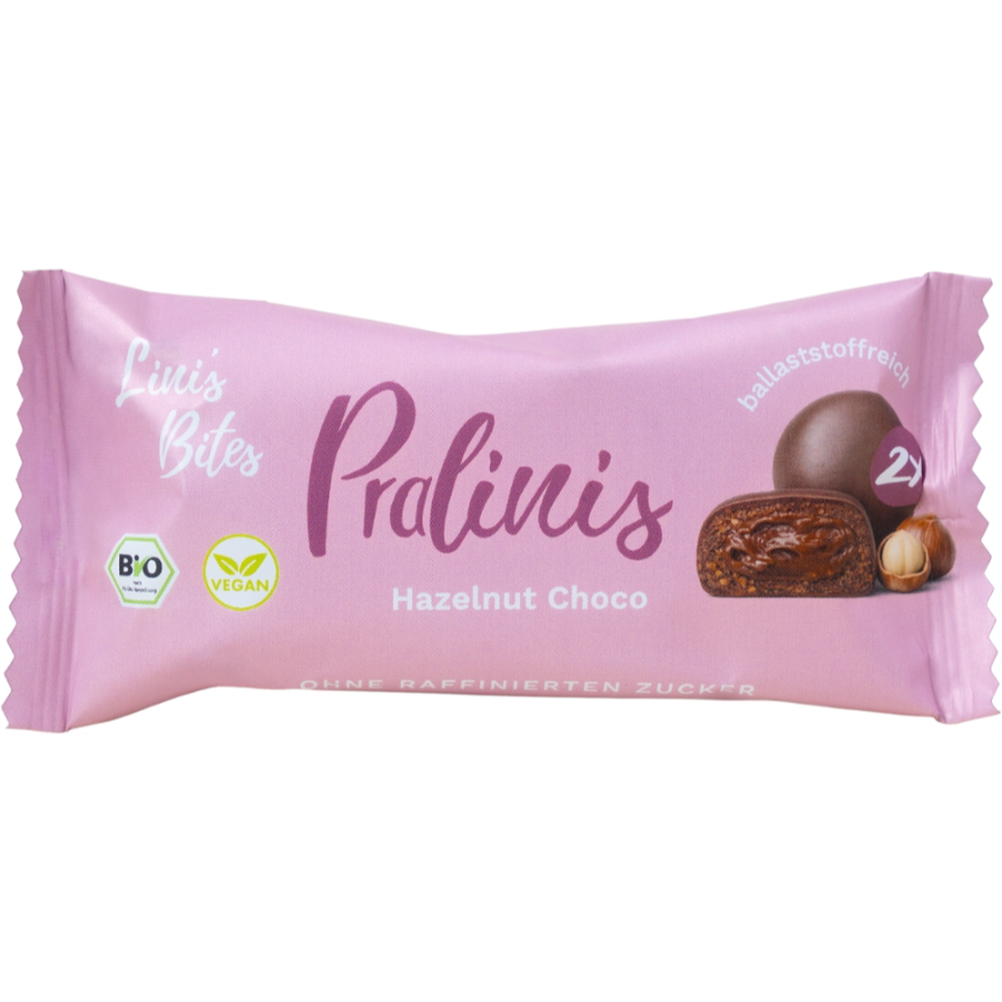Bio Hazelnut Choco Pralinen, vegan