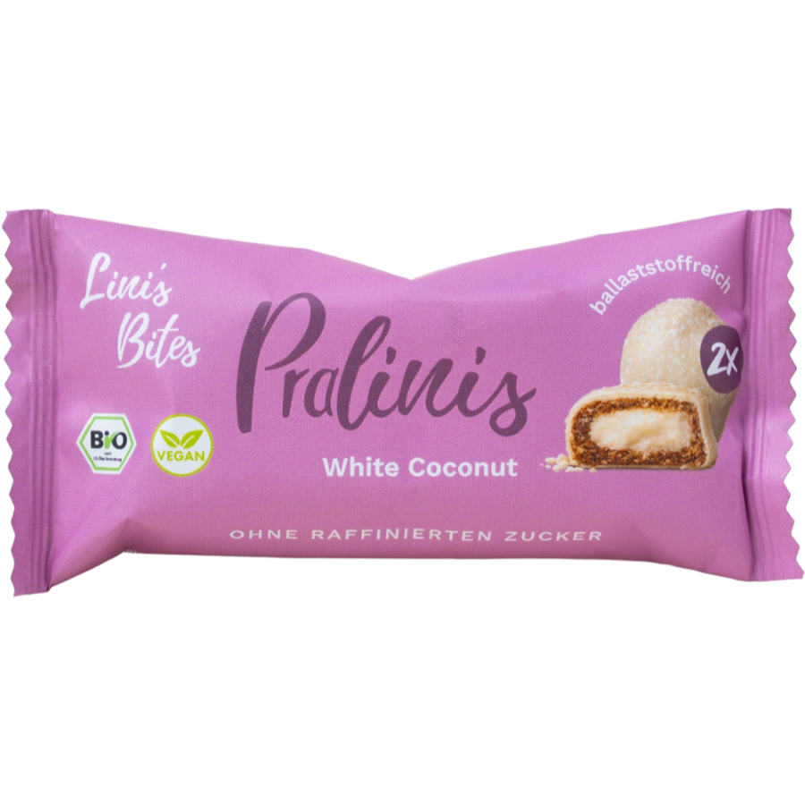 Bio White Coconut Pralinen, vegan