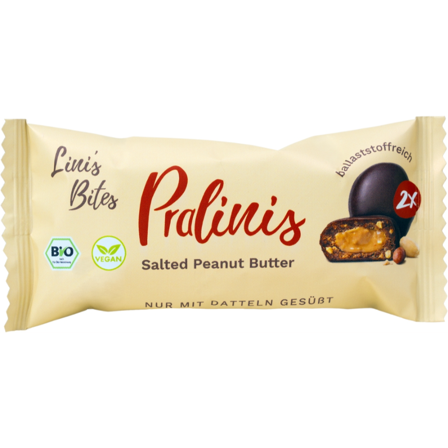 Bio Salted Peanut Butter Pralinen, vegan