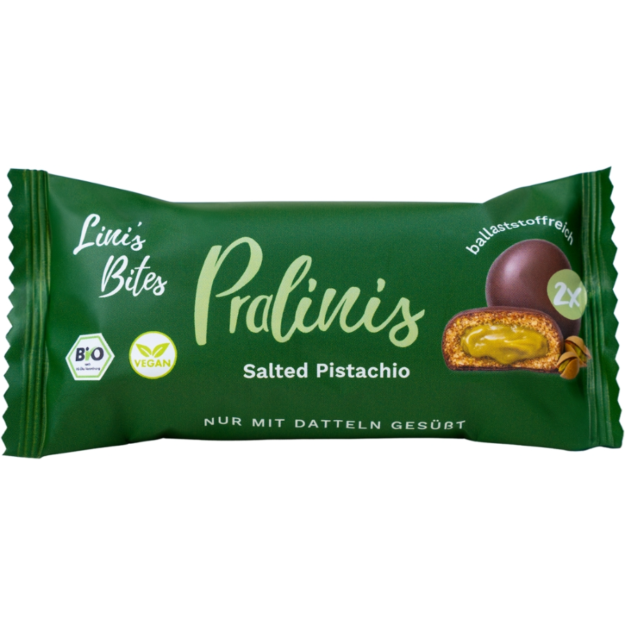 Bio Salted Pistachio Pralinen, vegan