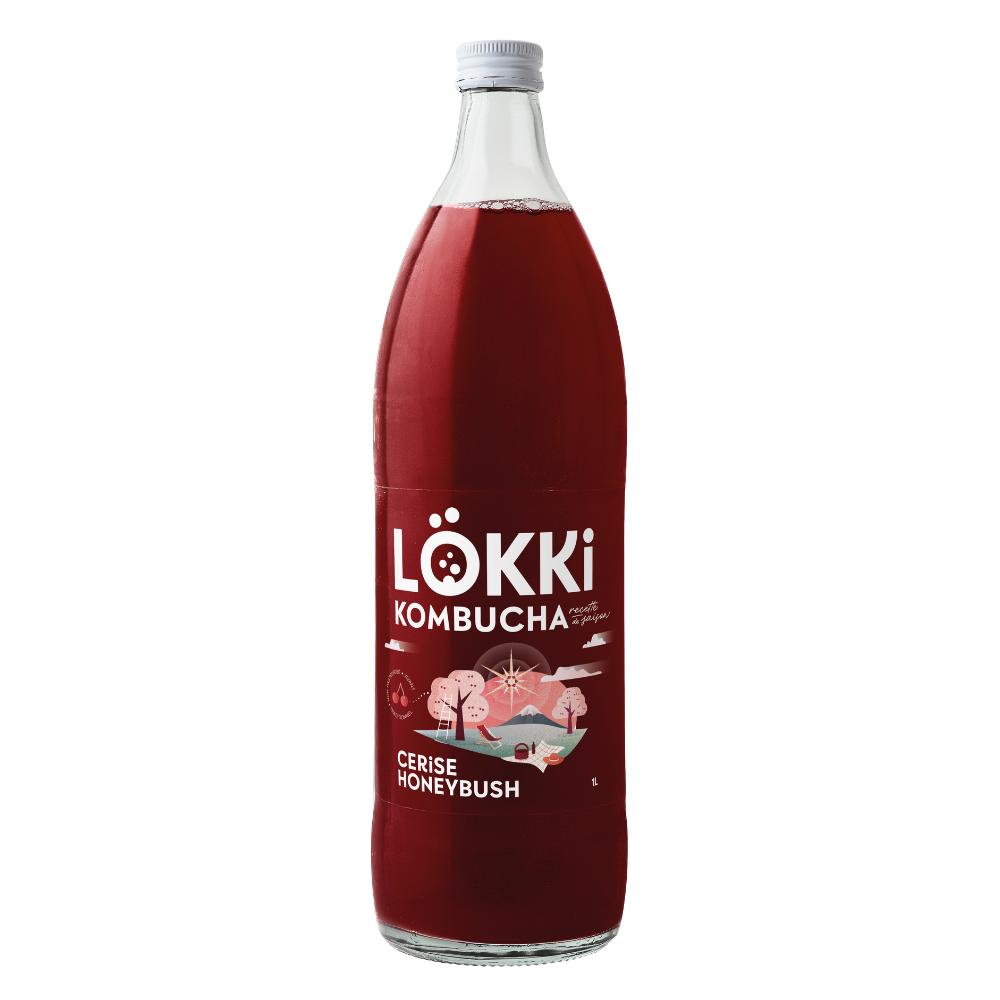 Kombucha cerise honeybush bio et équitable