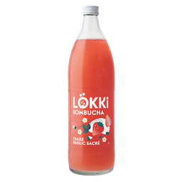 Kombucha fraise basilic bio et équitable
