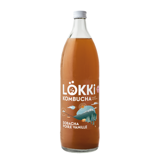 Kombucha poire vanille sobacha bio et équitable