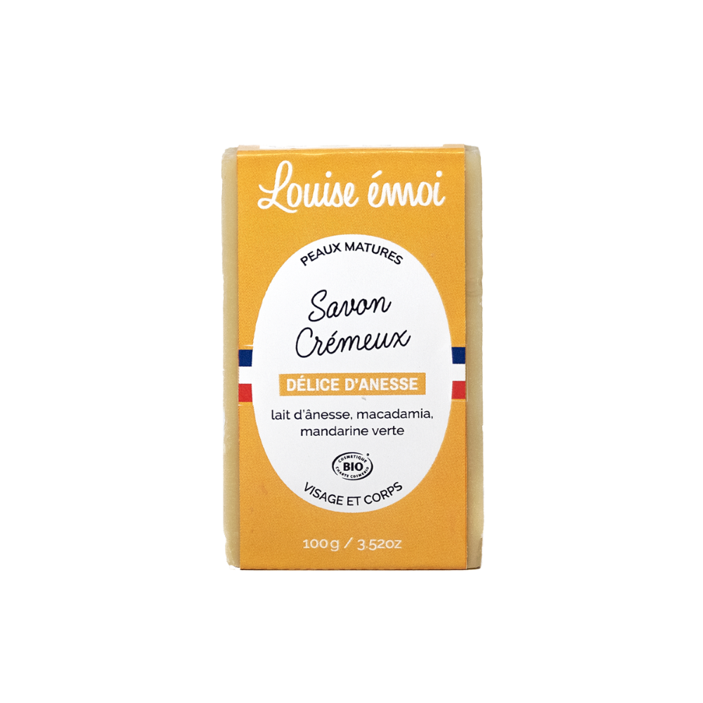Savon au lait d'ânesse certifié Cosmos Organic