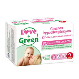 Couches T4 (7-14kg) hypoallergéniques x 46