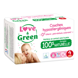 Couches T4 (7-14kg) hypoallergéniques x 46