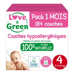 Couches T4 (7-14kg) hypoallergéniques x 46