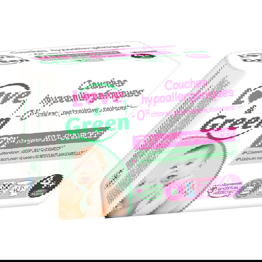 Couches T4+ (9-20kg) hypoallergéniques x 42